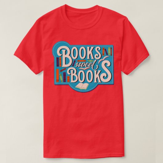 Boeken lief Boeken T-shirt (Design voorkant)