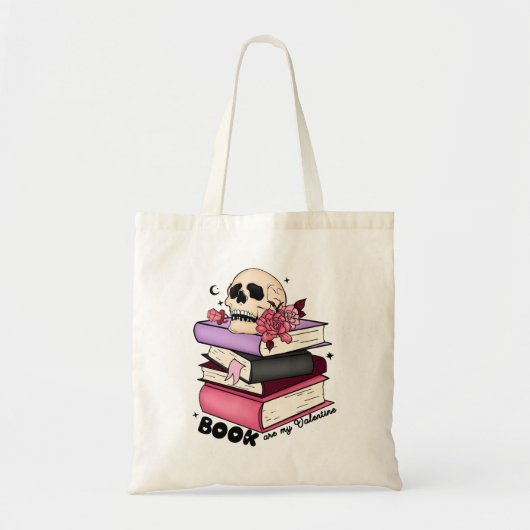 boeken liefhebber Valentijnsdag Canvas tas, Grappi Tote Bag (Voorkant)