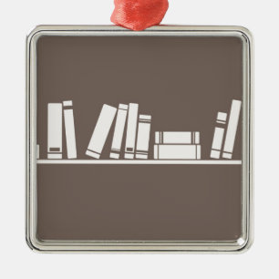 Boeken liefhebbers! metalen ornament