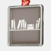 Boeken liefhebbers! metalen ornament (Links)