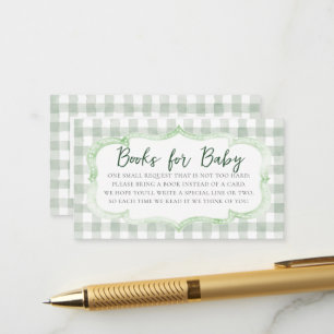 Boeken Lokale Boer Groente Markt Baby Shower Informatiekaartje