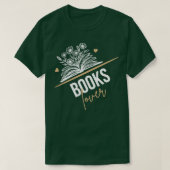 Boeken Lover 1 T-shirt (Design voorkant)
