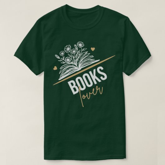 Boeken Lover 1 T-shirt (Design voorkant)