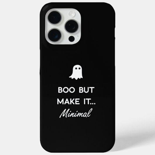 Boeken, maar maak het een minimale spooktelefoonho Case-Mate iPhone case (Achterkant)
