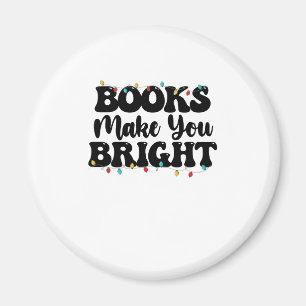 Boeken maken je slim Kerstmis lezen Magneet