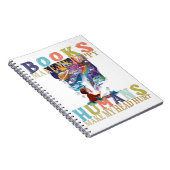 Boeken maken me blij dat mensen mijn hoofd Hurt ma Notitieboek (Rechterzijde)