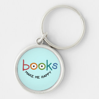 Boeken maken me gelukkig sleutelhanger