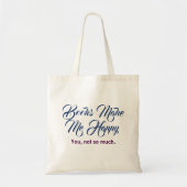 Boeken maken me gelukkig tote bag (Voorkant)