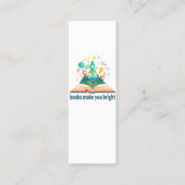 Boeken maken u helder mini visitekaartje (Voorkant)