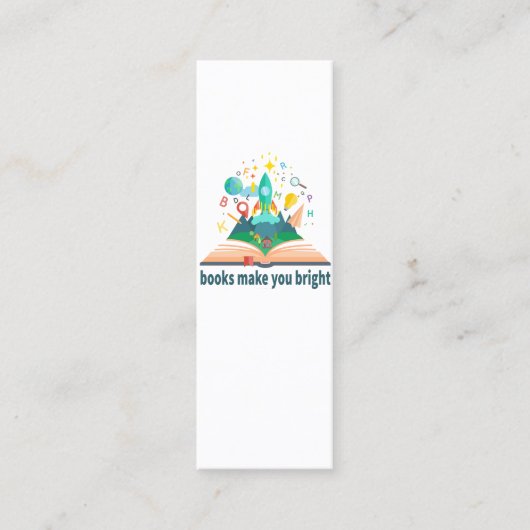 Boeken maken u helder mini visitekaartje (Voorkant)
