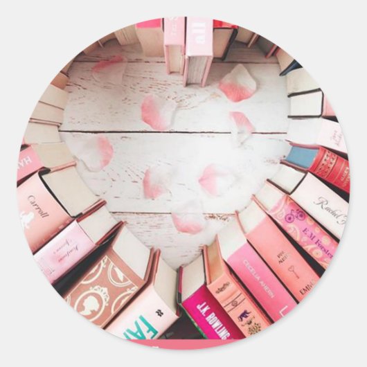 Boeken maken u helder ronde sticker (Voorkant)