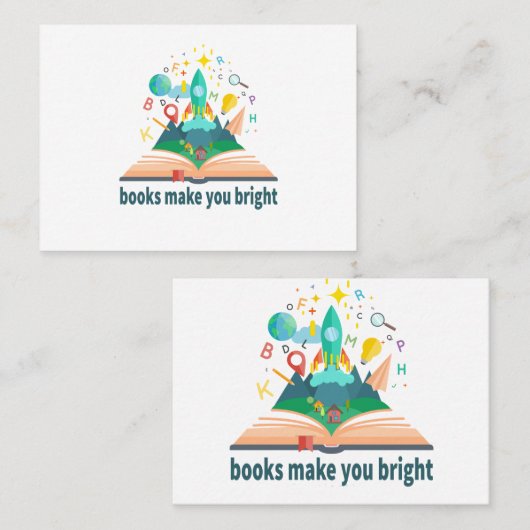 Boeken maken u helder visitekaartje (Voorkant / Achterkant)