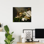 Boeken, Manuscripten en Poster van de Schuif (Thuiskantoor)