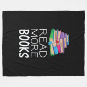 Boeken - Meer boeken lezen Fleece Deken (Voorkant (Horizontaal))