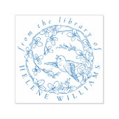  boeken met aangepaste bibliotheek voor vogelbesta  zelfinktende stempel (Design)