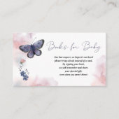 Boeken met aanvraag voor vlinderboeken voor Baby B Informatiekaartje (Voorkant)