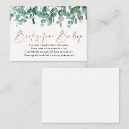 Boeken met Baby shower van de Eucalyptusgeneratie  Informatiekaartje