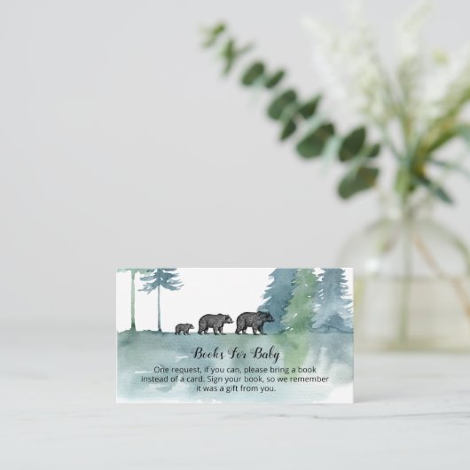 Boeken met Beren voor de Waterverf van bosavontuur Informatiekaartje (Staand voorkant)