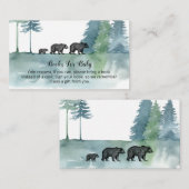 Boeken met Beren voor de Waterverf van bosavontuur Informatiekaartje (Voorkant / Achterkant)