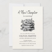  boeken met bloemen, zwart en wit kaart (Voorkant)