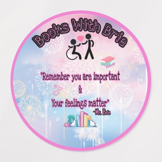 Boeken met brie stickers (Design 1)