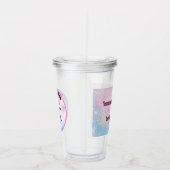 Boeken met Brie tumbler Acryl Drinkbeker (Rechts)
