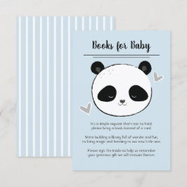 Boeken met een Mop Adorable Panda Gezicht voor Bab Kaart