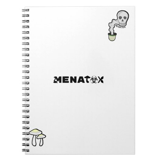 Boeken met Menatox logo Notitieboek (Voorkant)