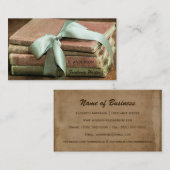  boeken met Mint Ribbon Freelance Writer Visitekaartje (Voorkant / Achterkant)