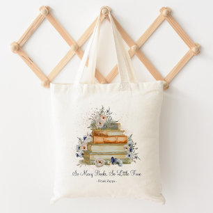 Boeken met op maat gemaakte citaten Vintage Beige  Tote Bag