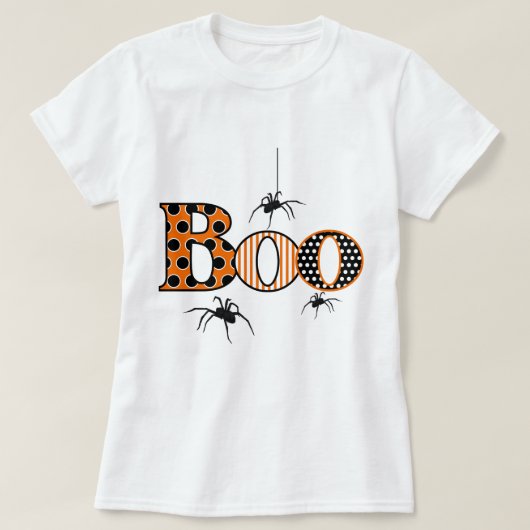 Boeken met Spinnen Halloween T-shirt (Design voorkant)