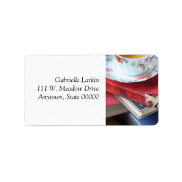 boeken met thee etiket