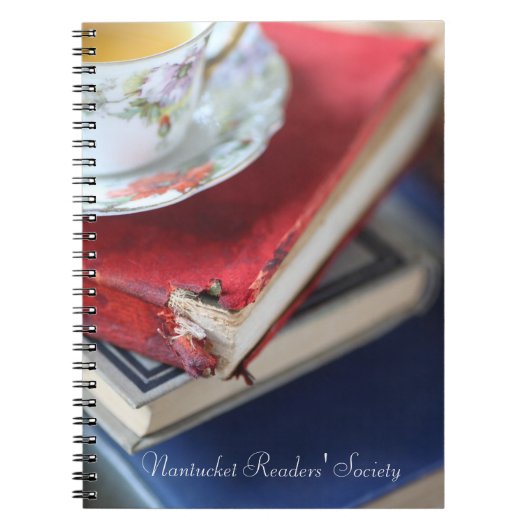  boeken met theebookclub notitieboek (Voorkant)