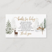 Boeken met winterherten voor baby informatiekaartje (Voorkant)