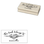 Boeken met zeeschelpen Dit boek behoort tot Rubberstempel (Gestempeld)