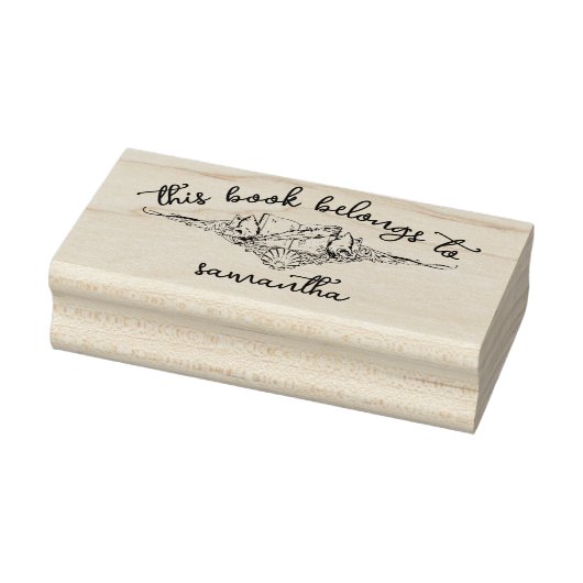 Boeken met zeeschelpen Dit boek behoort tot Rubberstempel (Stempel)