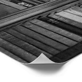  boeken met zwarte en witte foto's poster (Hoek)