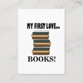 Boeken Mijn Eerste Liefde Boeken Visitekaartje (Voorkant)