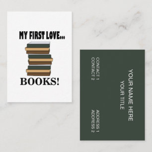Boeken Mijn Eerste Liefde Boeken Visitekaartje
