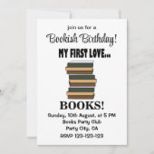 Boeken Mijn eerste liefdesboeken Bookish Birthday Kaart (Voorkant)