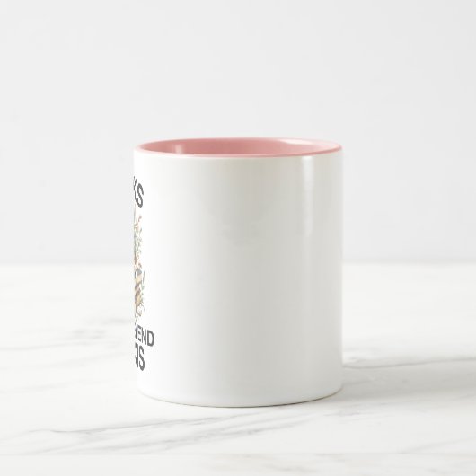 Boeken Mijn weekendplannen Engels leraar Grappig Tweekleurige Koffiemok (Center)