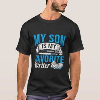 Boeken Mijn zoon is mijn favoriete schrijver Enthu T-shirt