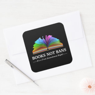 Boeken Niet Verboden, LGBTQ+   Vierkante Sticker