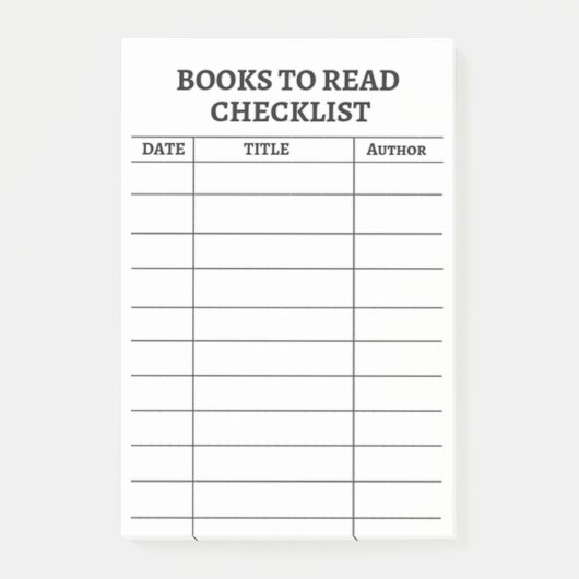 Boeken om checklist moderne post-it nota's te leze post-it® notes (Voorkant)