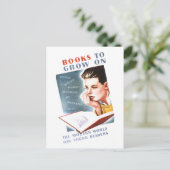 "Boeken om op te groeien" Library Poster Briefkaart (Staand voorkant)