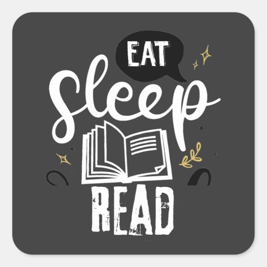 Boeken om samen te lezen vierkante sticker (Voorkant)