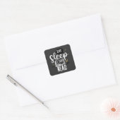 Boeken om samen te lezen vierkante sticker (Envelop)
