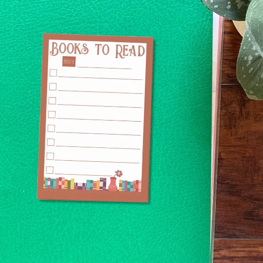 Boeken om te lezen op Shelf List Post-it Notes