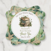 Boeken Ons volgende hoofdstuk Baby shower Bedankt Bedankjes Labels (Voorkant)