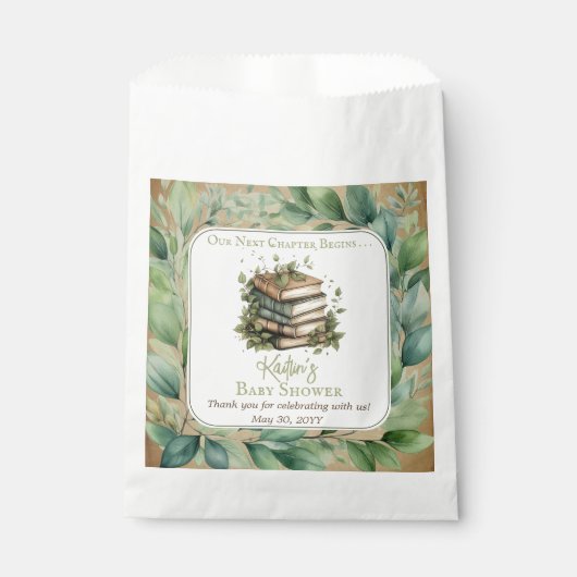 Boeken Ons volgende hoofdstuk begint met Baby show Bedankzakje (Voorkant)